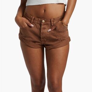 Billabong Get Low Denim Shorts in Toasted Coconut size 27